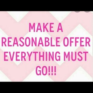 I want to clear out as much as possible.